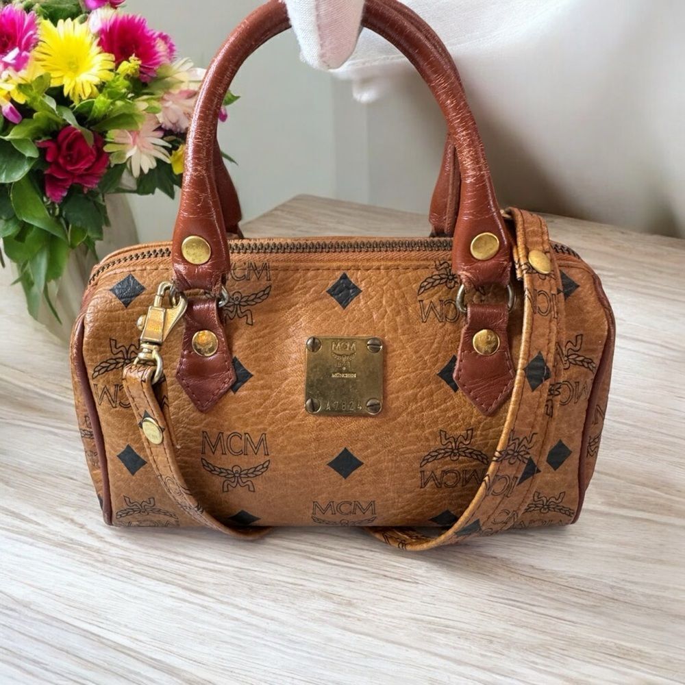 MCM Mini Logo Two Way German Handbag